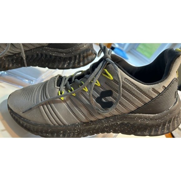 Men's Charly Tie Sneakers Size 9.5 Athletic Comfy Cushion Grey - Picture 4 of 9